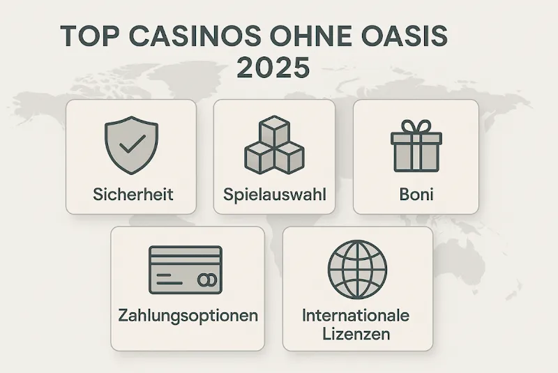 Die 5 besten Online Casinos ohne OASIS in 2026 – Beste Casinos ohne OASIS im Vergleich